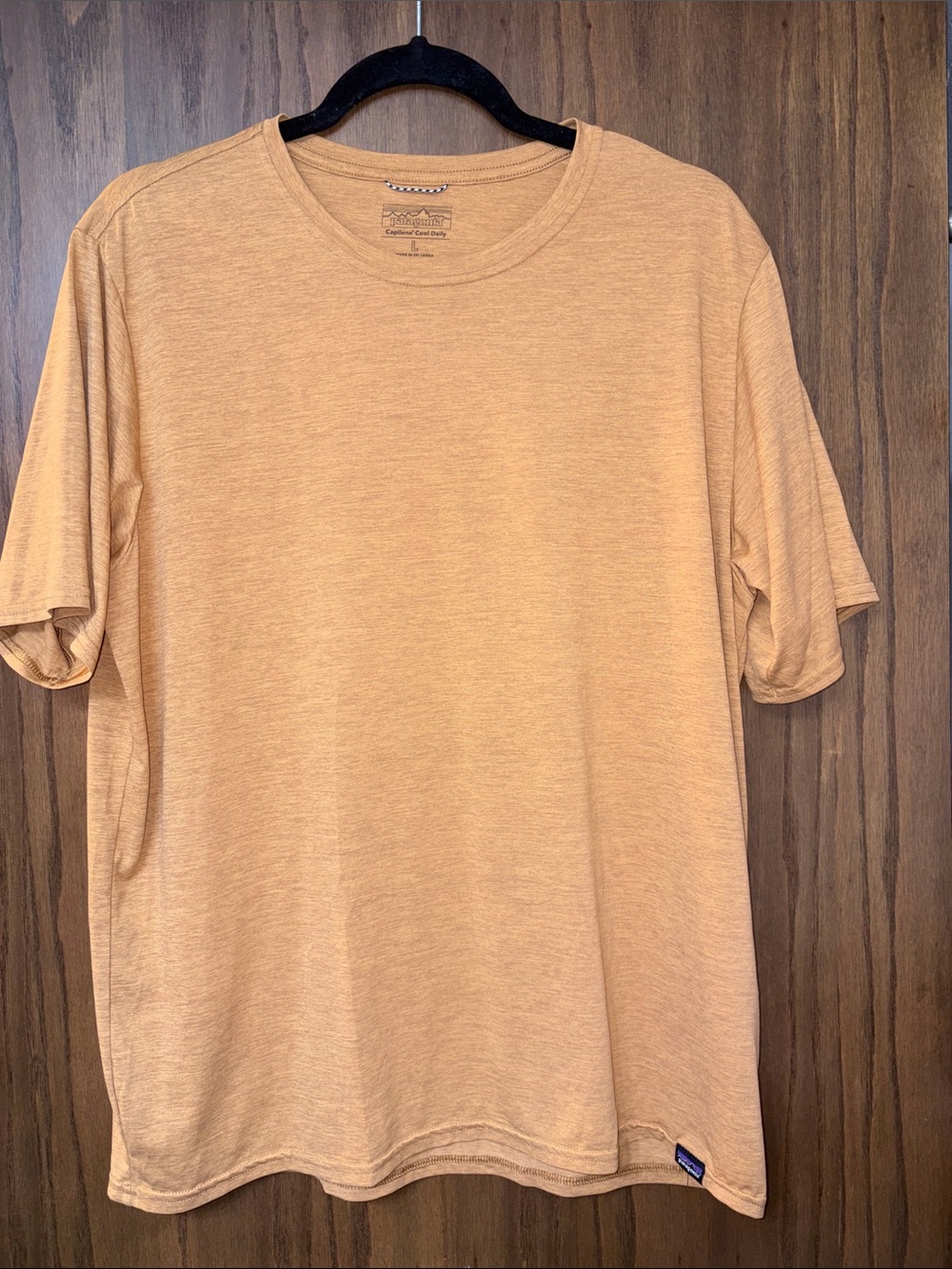 Patagonia Men’s Short-Sleeve Crew Tee in Light Peach